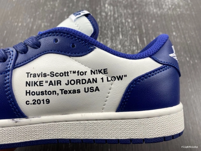 1 JORDAN SCOTT AIR CUSTOM X DM7890-101 TRAVIS X OFF-WHITE 1001